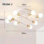 OrbitGlow — Mid-Century Sputnik Ceiling Light