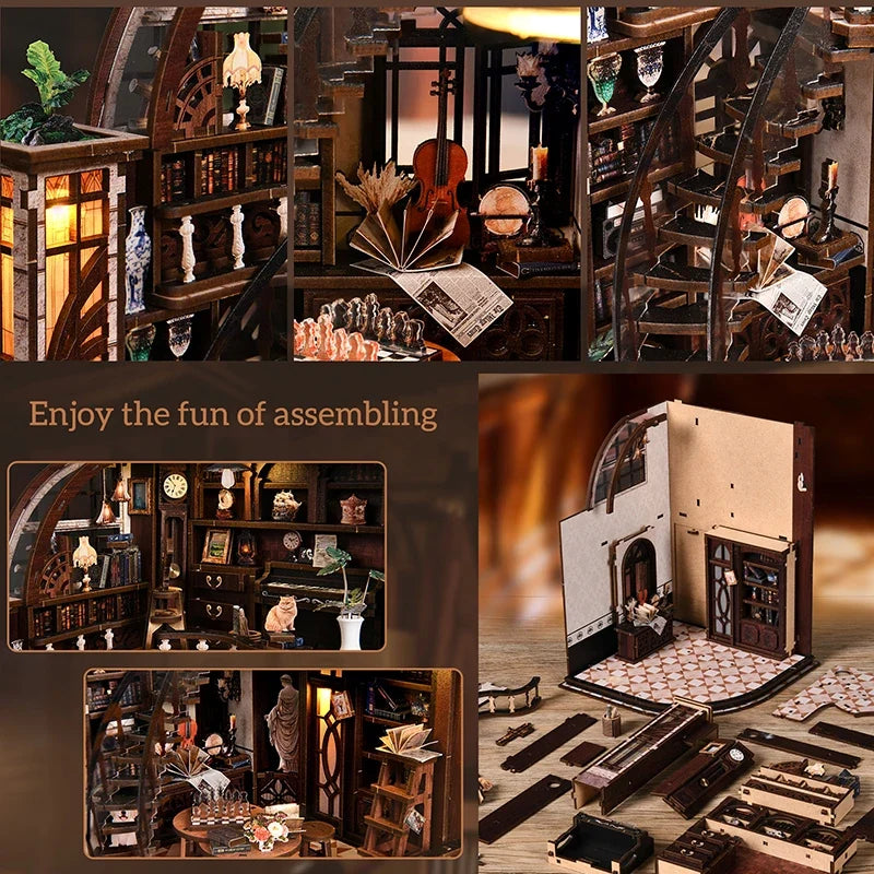 Bacchus Bookstore DIY Miniature House Kit