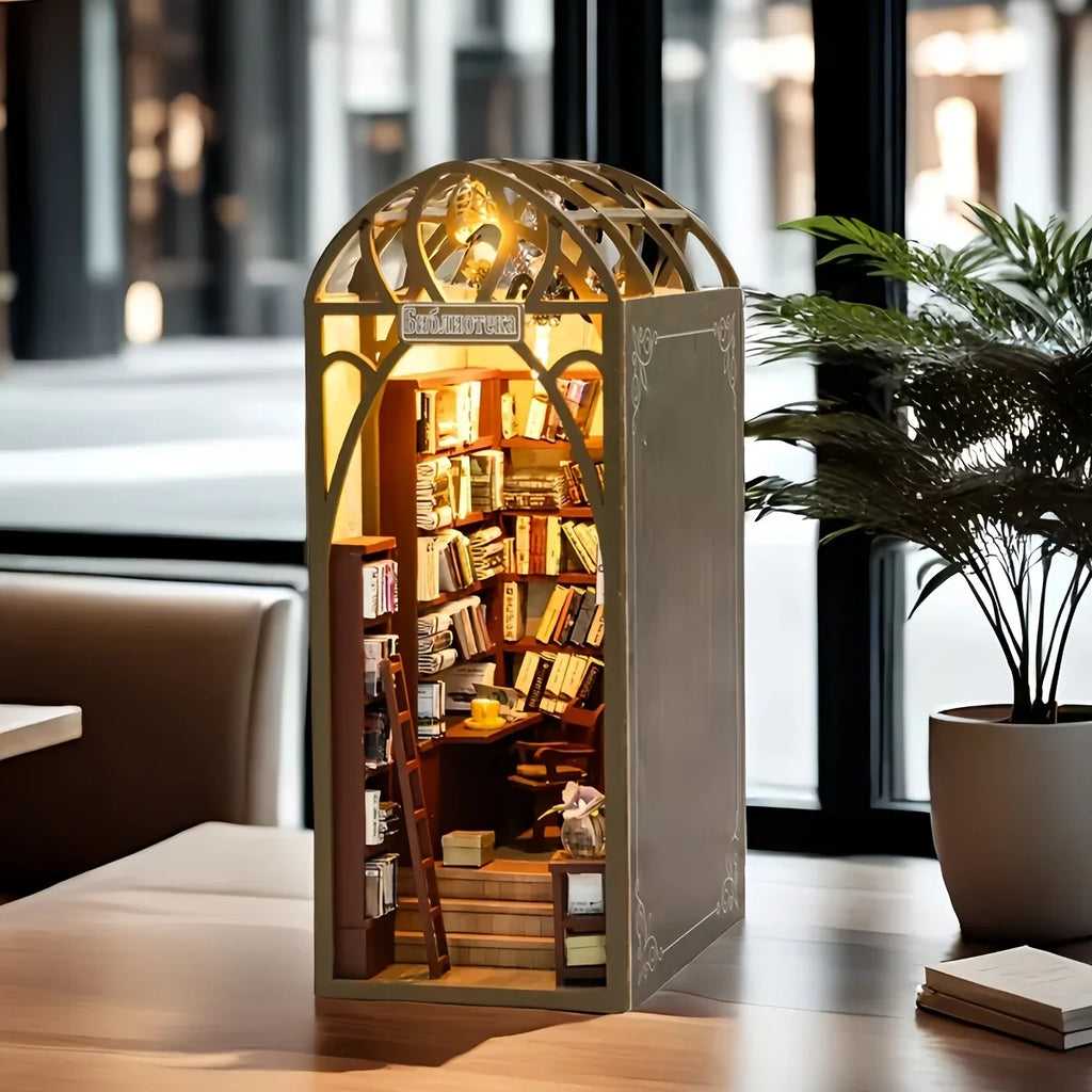 Library DIY Miniature House Kit