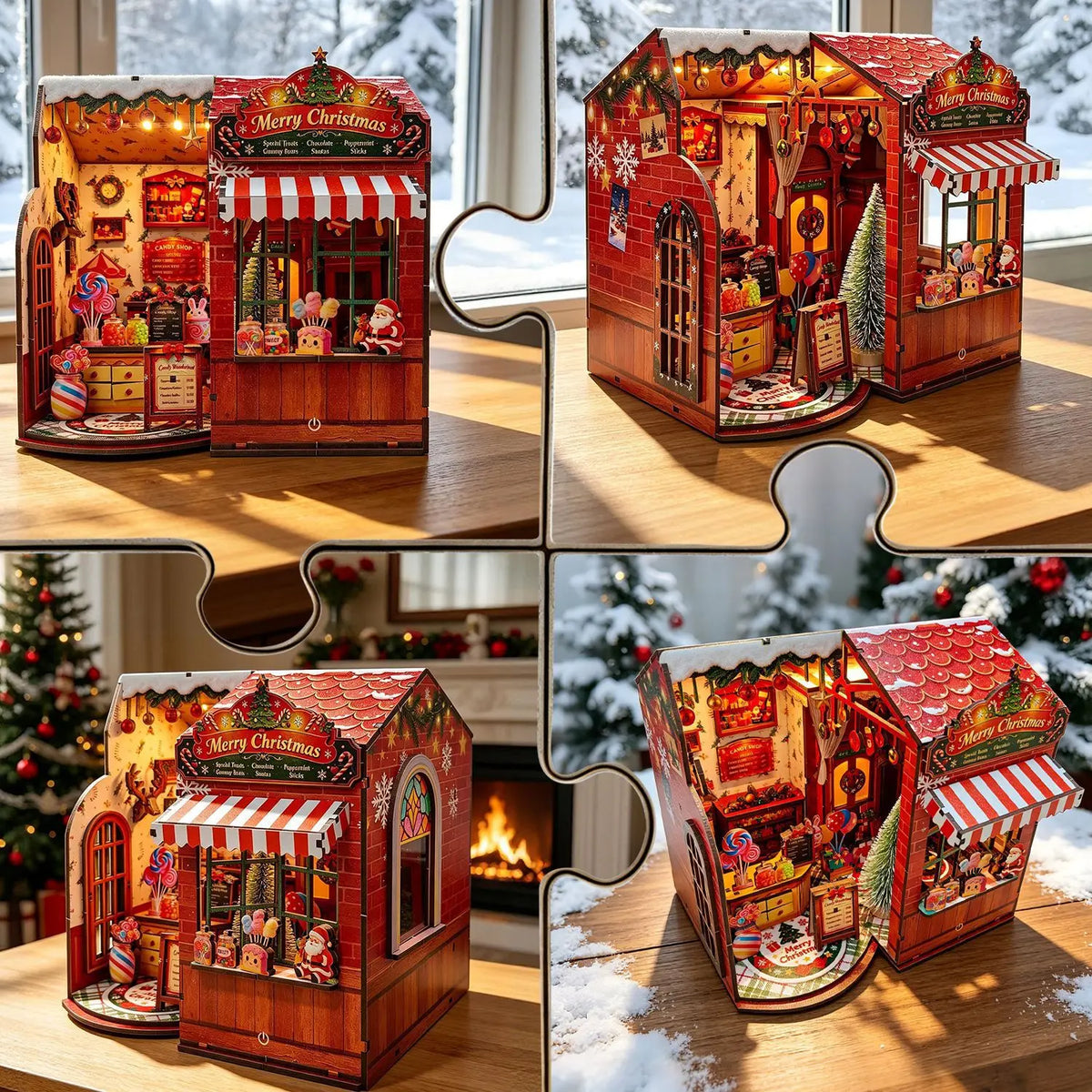Christmas Candy House DIY Miniature House Kit