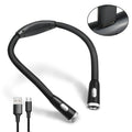 Neck Reading Light Rechargeable, Hands-Free LED Book Light for Reading in Bed, Knitting, Crafts