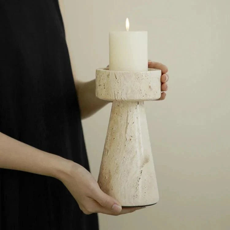 Minimalist Marble Candle Holder