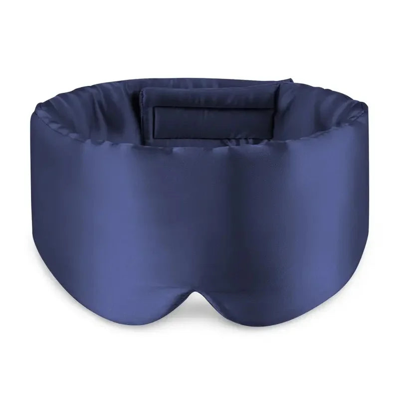 Mulberry Silk Sleep Mask Padded, Light Blocking Eye Mask for Sleeping and Travel, Extra Large