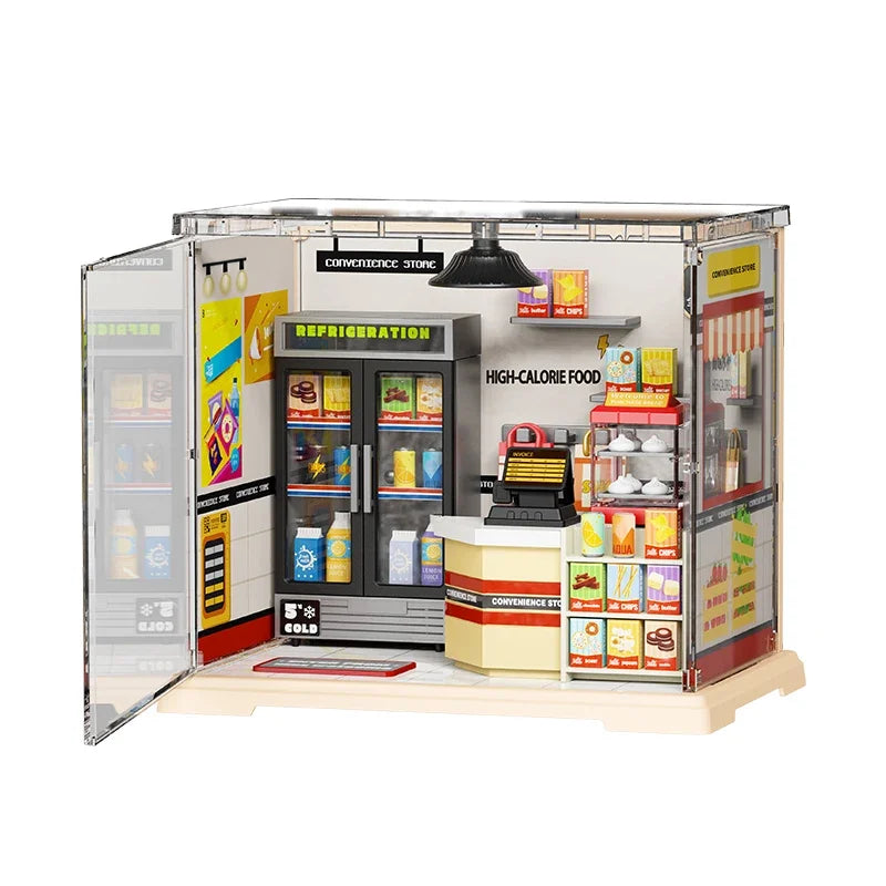 Store Bedroom Kitchen DIY Miniature House Kit