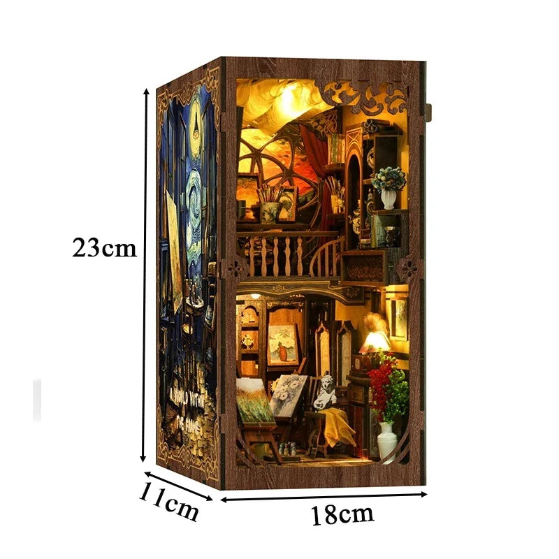 World Within Frame Figurines Miniatures DIY Book Nook Kit