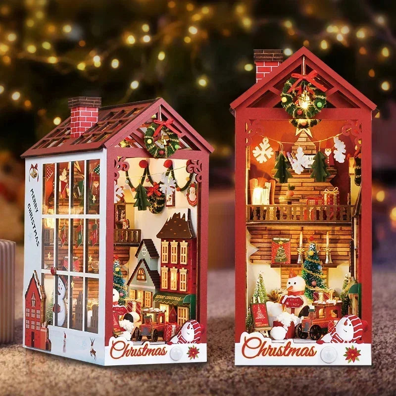 Christmas Window House DIY Book Nook Kit
