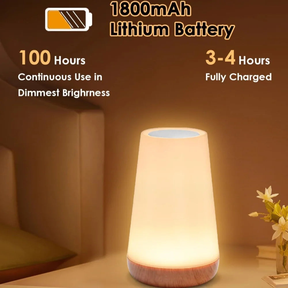 LunaGlow — Rechargeable Color-Changing Night Light with Remote