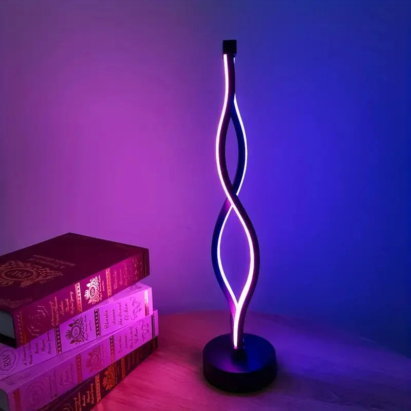 WaveGlow — Sculptural Infinity LED Table Lamp