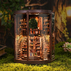 New Figurines Miniatures Wisdom Rings DIY Book Nook Kit