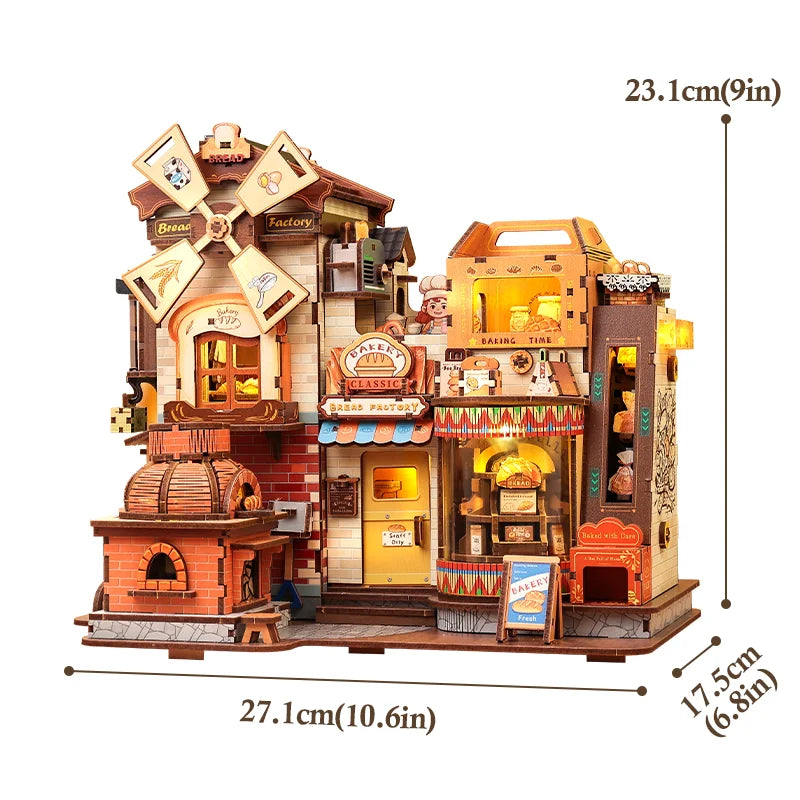 Mechanical Factory Music Box Wooden Puzzle