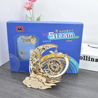 Moon & Star Music Box Wooden Puzzle