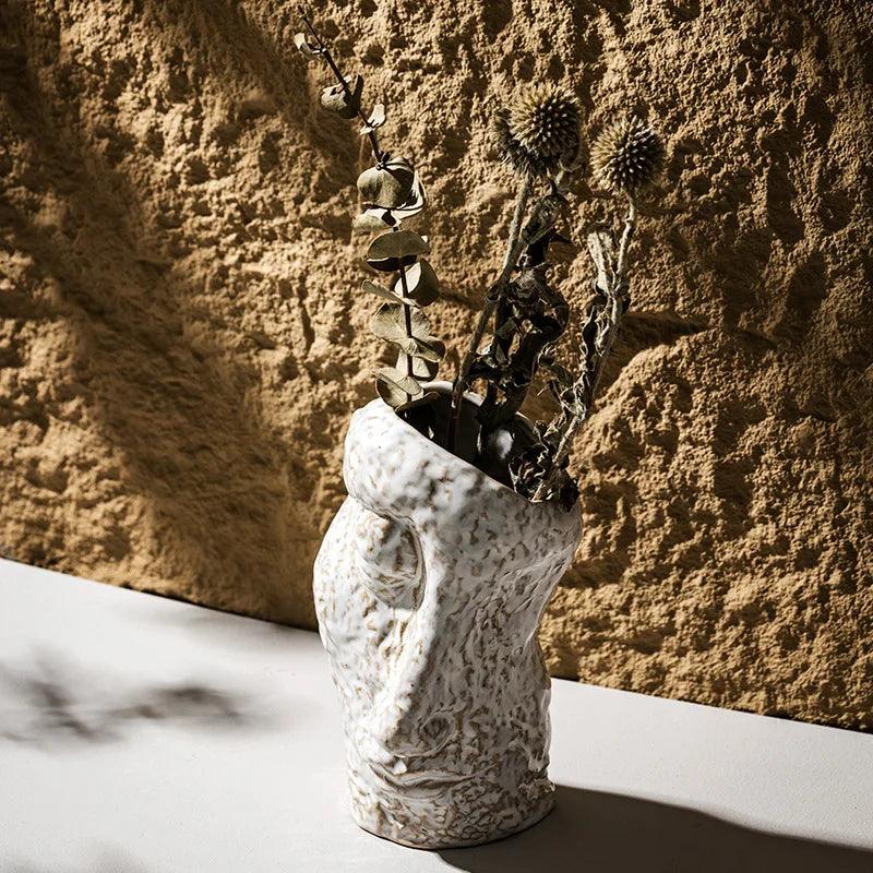 Abstract Face Vase