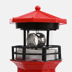 Solar Rotating Lighthouse Resin Garden Sculpture
