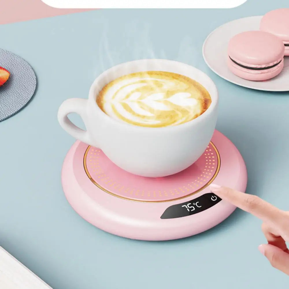 Mug Warmer with 3 Temperature Settings, USB Cup Warmer Coaster 131°F, for Coffee Tea Milk