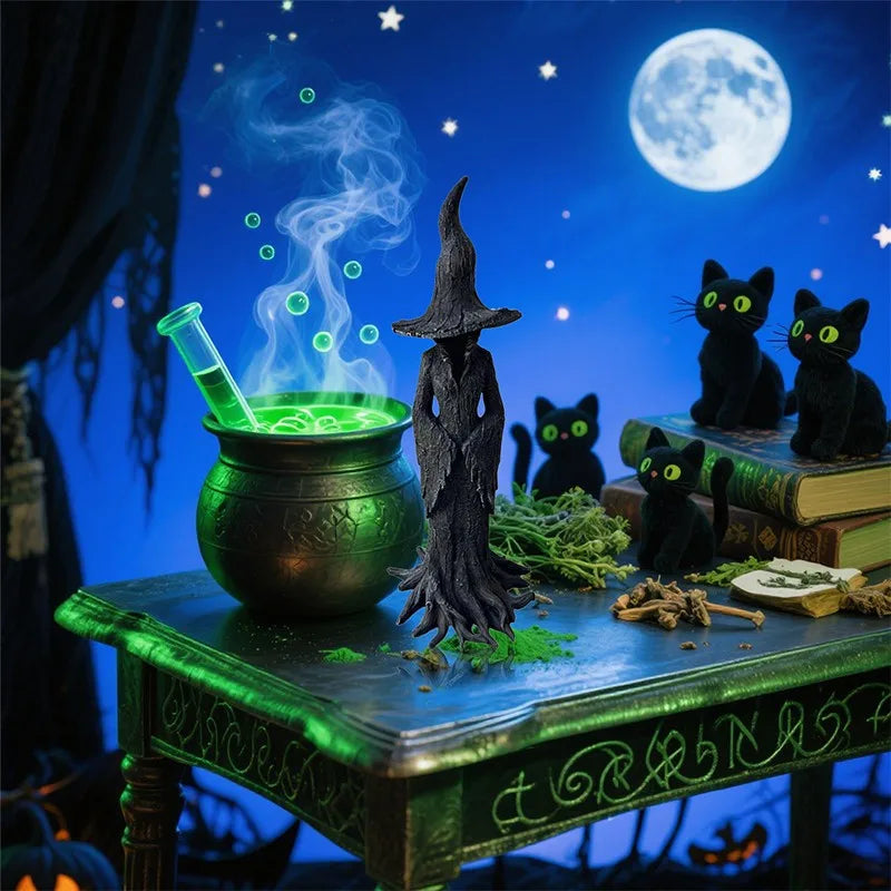 Gothic Witch Resin Statue