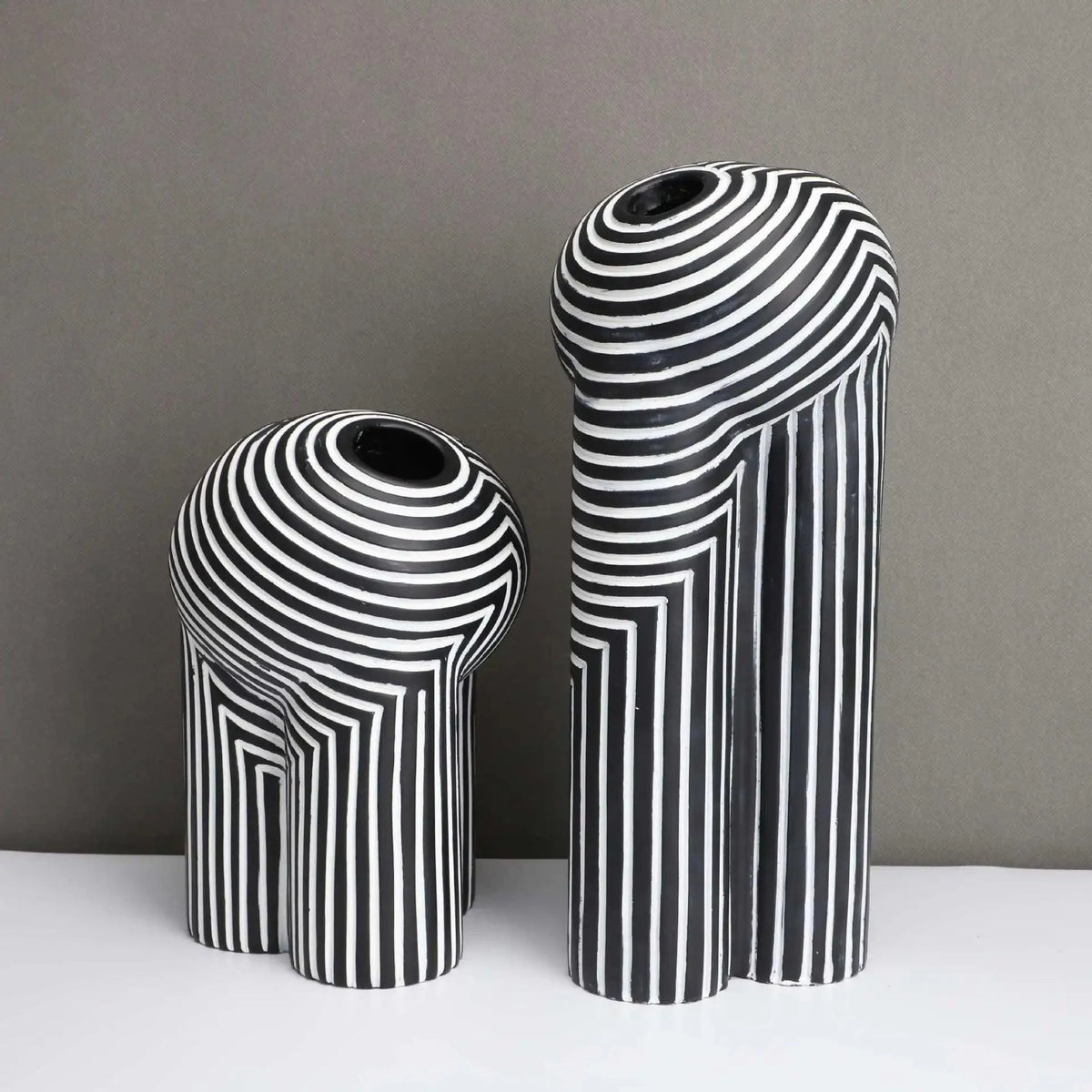 Modern Striped Vases