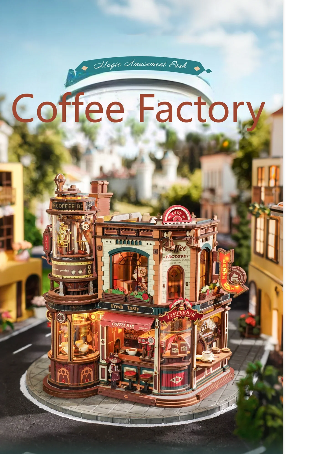 Coffee Factory DIY Miniature House Kit