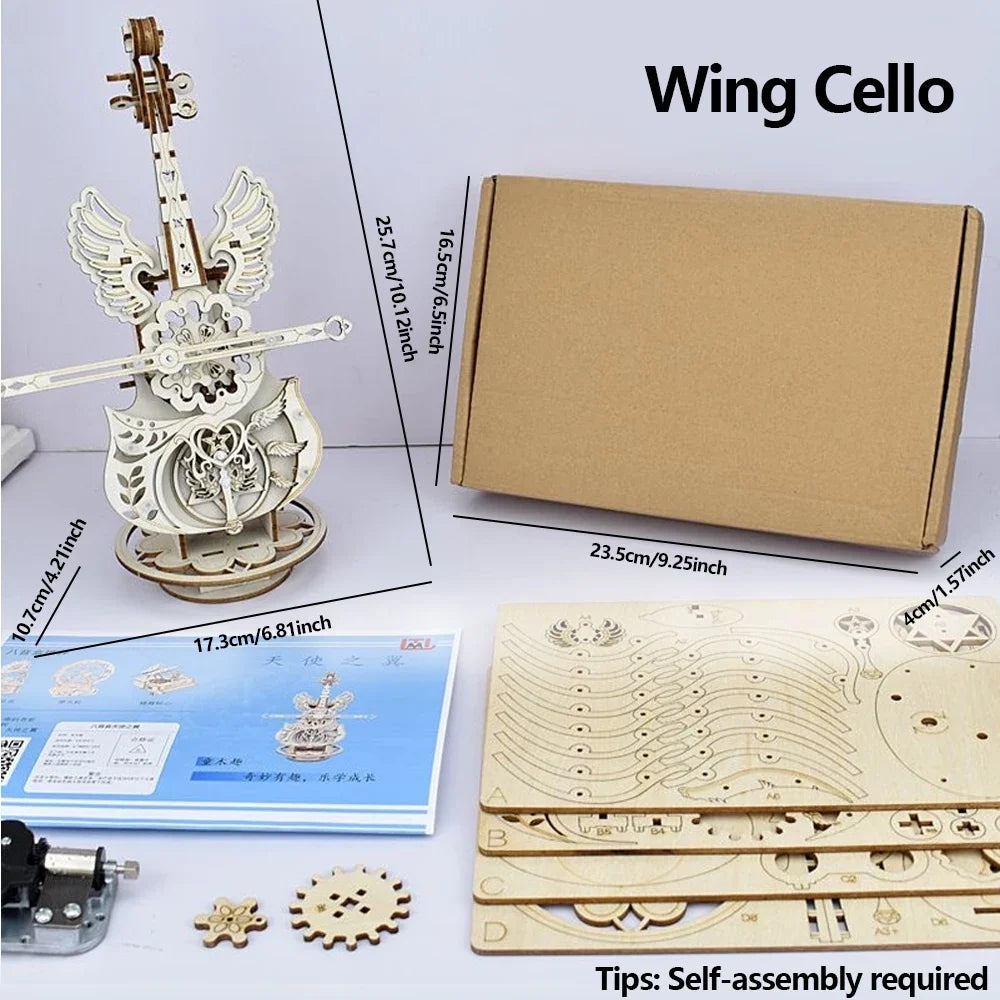 Cello Violin Music Box Kit