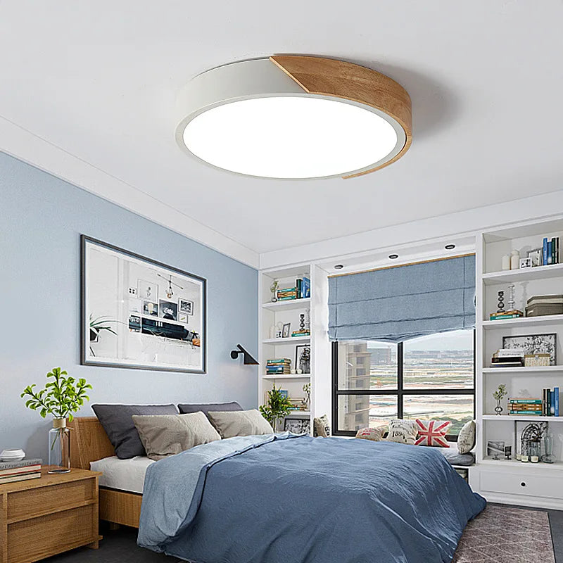 SlimGlow Ultra-Thin LED Ceiling Light — Flush Mount, 3 Colors, Multiple Sizes & Finishes