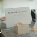 Travertine Card Holder