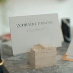 Travertine Card Holder
