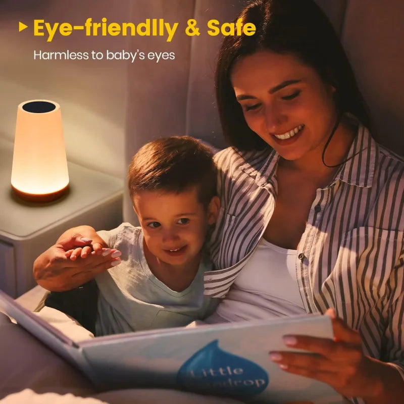 LunaGlow — Rechargeable Color-Changing Night Light with Remote