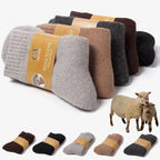 Wool Socks Thick Thermal Winter Socks, Warm Wool Blend Crew Socks for Women and Men, Cozy Home Socks