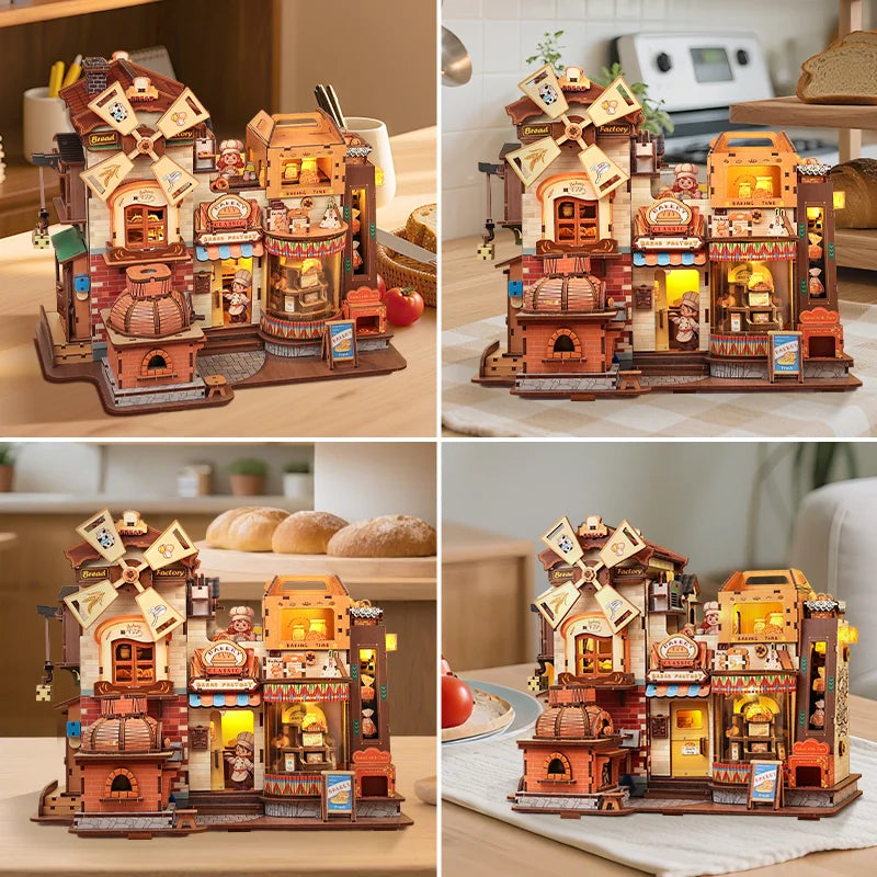 Mechanical Factory Music Box Wooden Puzzle