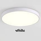 SlimGlow Ultra-Thin LED Ceiling Light — Flush Mount, 3 Colors, Multiple Sizes & Finishes