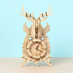 Wooden Clock 3D Puzzle Kit