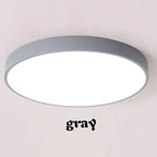SlimGlow Ultra-Thin LED Ceiling Light — Flush Mount, 3 Colors, Multiple Sizes & Finishes