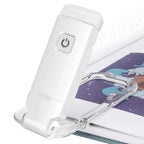 Clip On Book Light Rechargeable, Mini LED Reading Light for Books in Bed, Adjustable Brightness