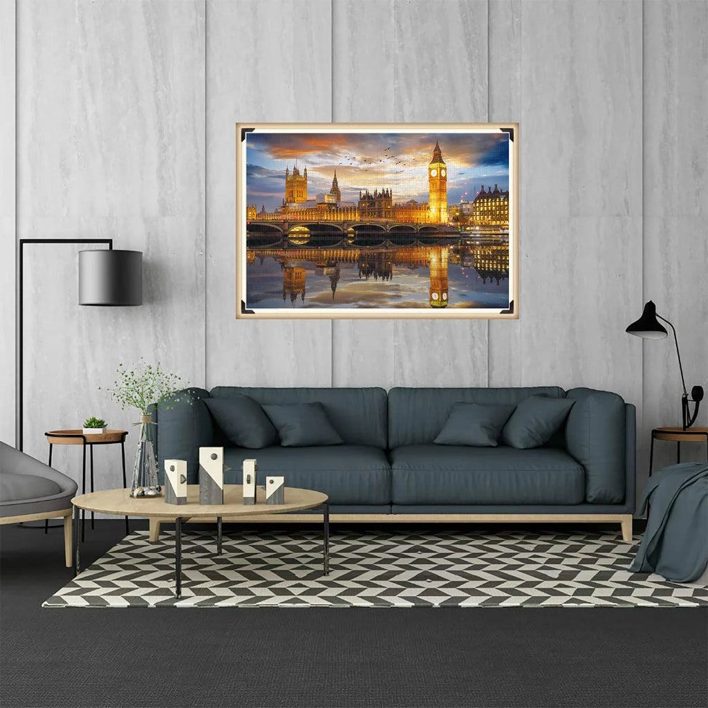 1000 Piece Jigsaw Puzzle for Adults, London at Night, Difficult Art Puzzle, Gift