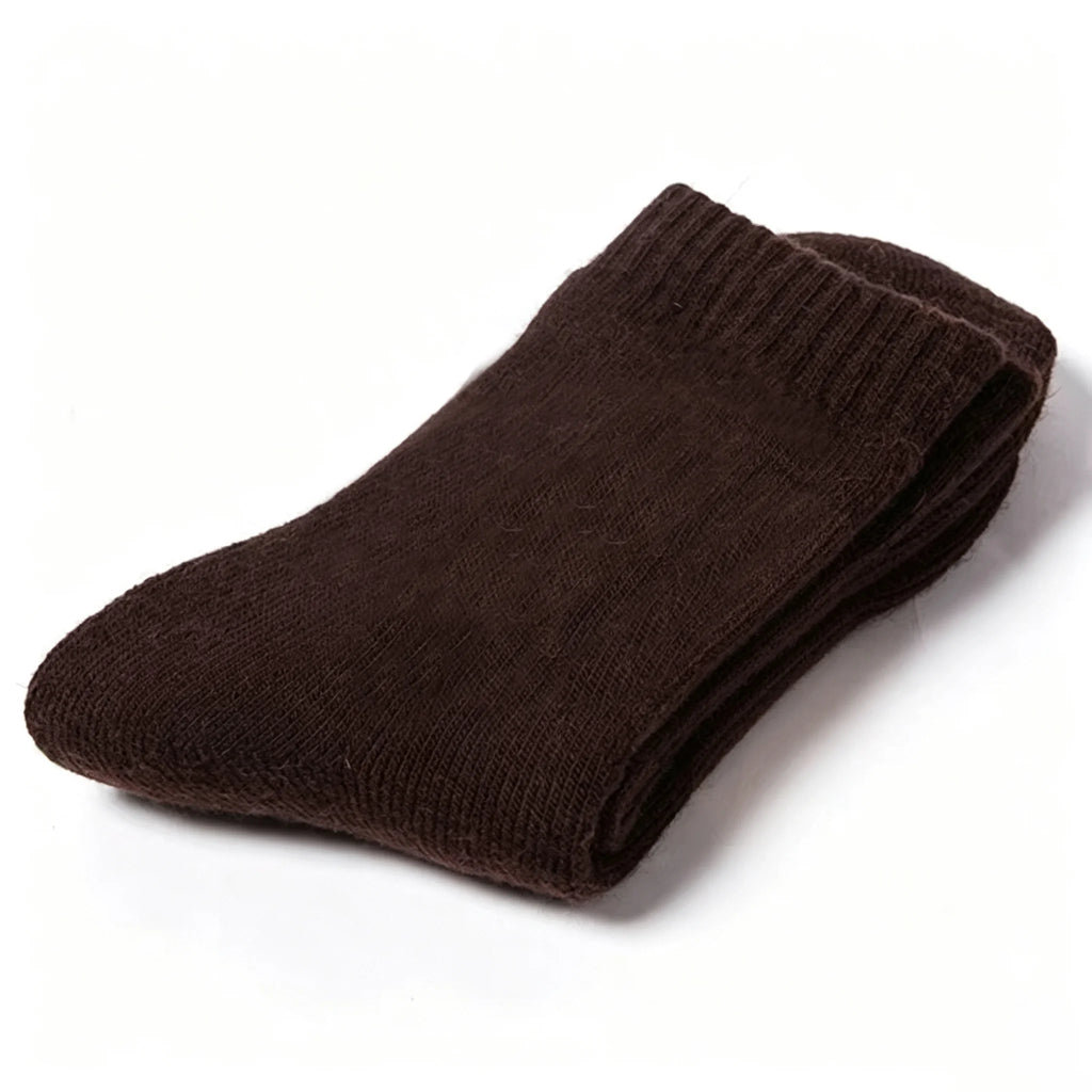 Wool Socks Thick Thermal Winter Socks, Warm Wool Blend Crew Socks for Women and Men, Cozy Home Socks