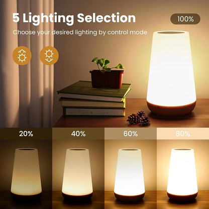 LunaGlow — Rechargeable Color-Changing Night Light with Remote