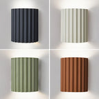 FluteGlow — Fluted Resin Decorative Wall Sconce