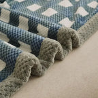 Chunky Chenille Knit Throw Blanket, Soft Handmade Knitted Blanket for Couch and Bed, Machine Washable