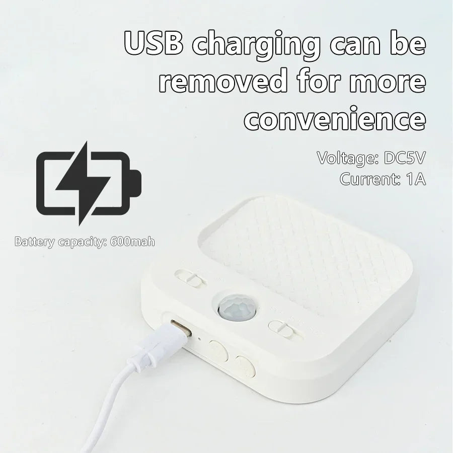 SenseGlow Motion Sensor Night Light — Rechargeable, Magnetic, USB-C, 3 Color Temps, Stick-On