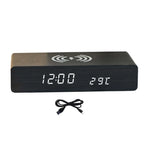 Digital Alarm Clock with Wireless Charging Pad, LED Display — DawnBlock