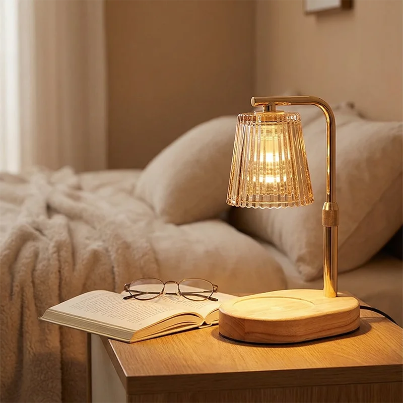 Candle Warmer Lamp with Timer and Dimmer, Electric Candle Warmer for Jar Candles, Adjustable Height