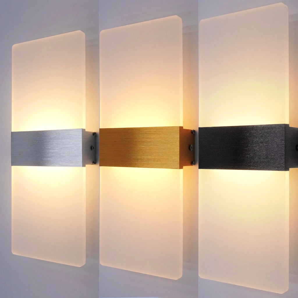 PanelGlow — Frosted Acrylic LED Wall Sconce