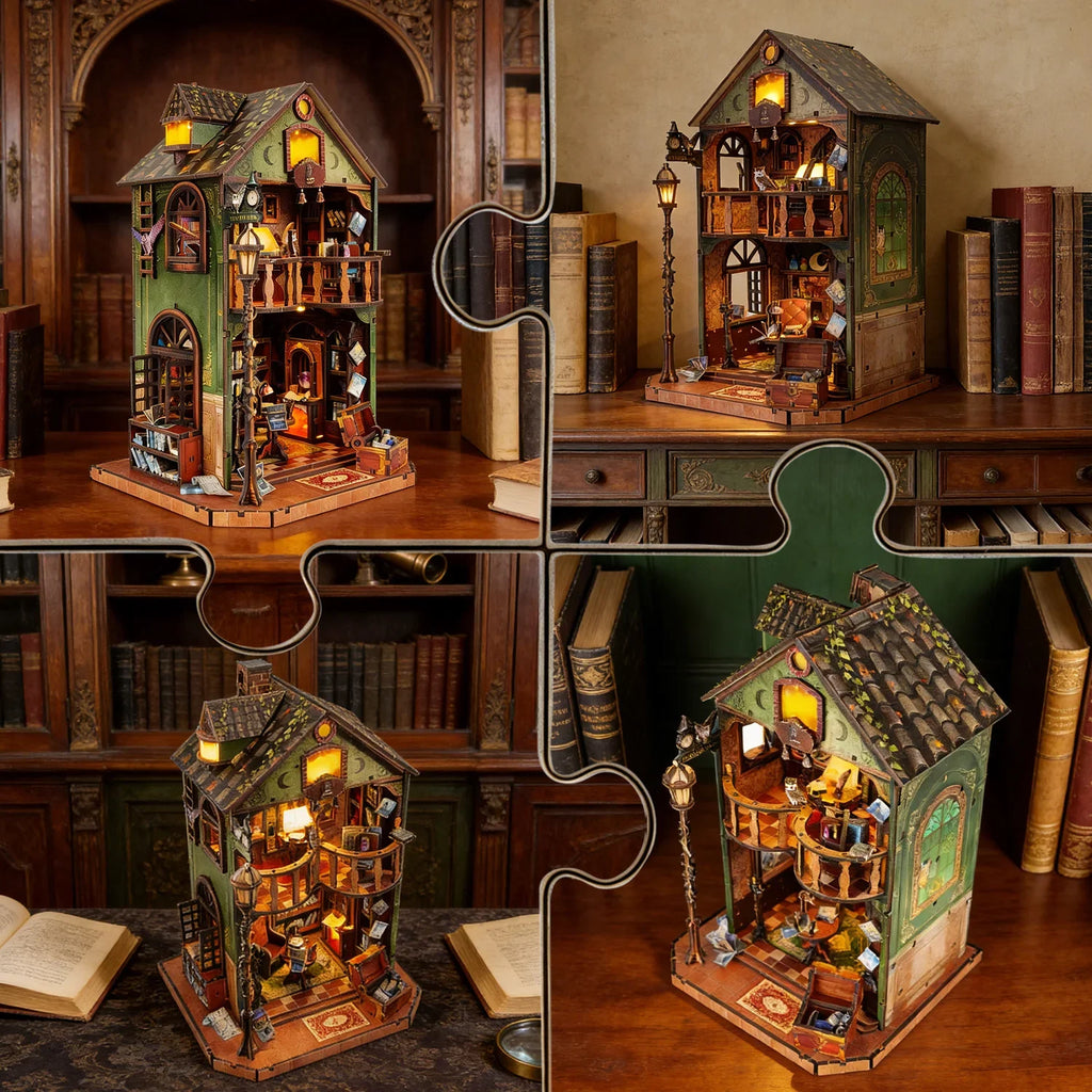 Owl Library DIY Miniature House Kit