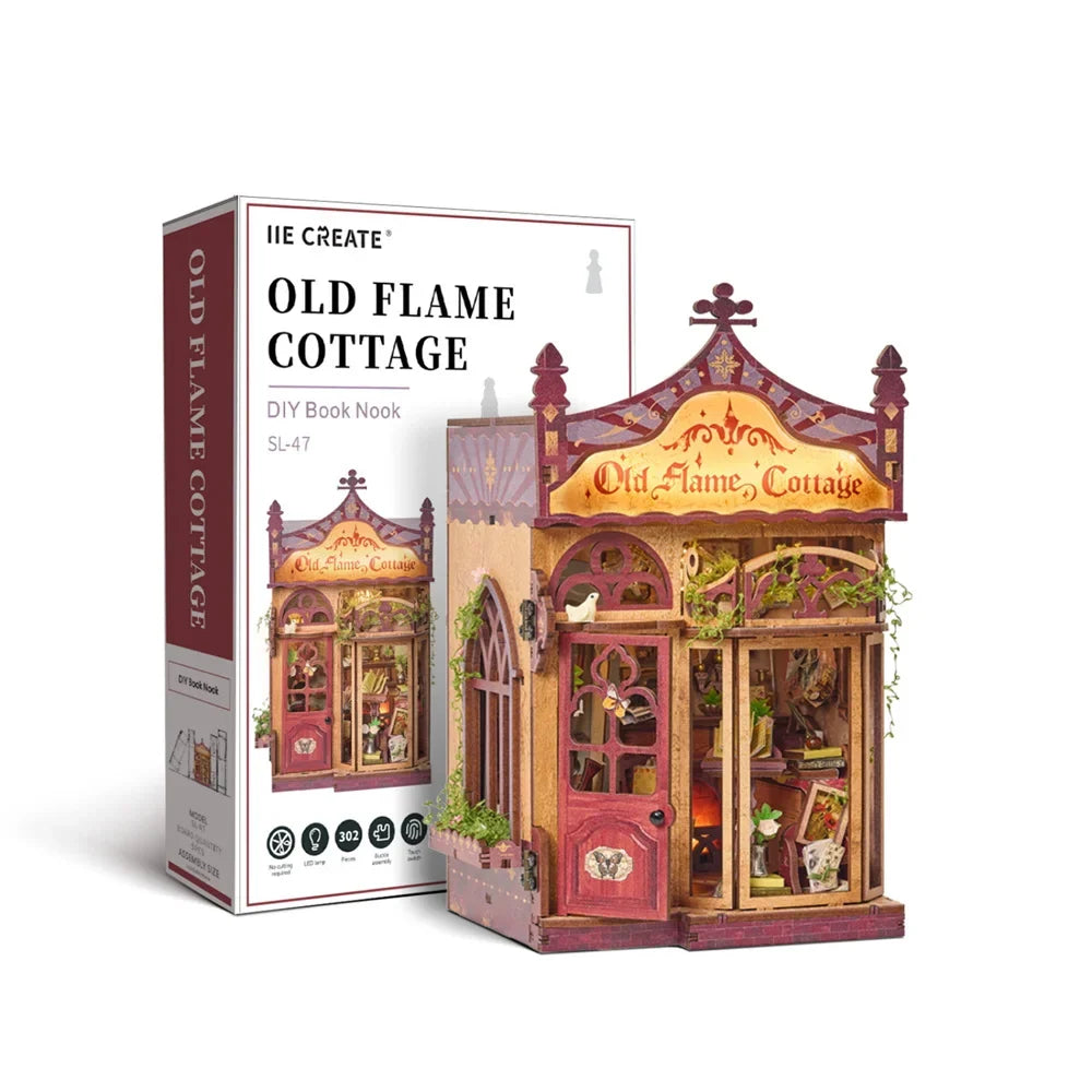 Old Flame Cottage DIY Book Nook Kit