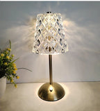 StarGlow Crystal Cordless Table Lamp — Touch Dimmer