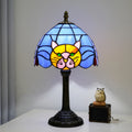 TiffanyCat Stained Glass Table Lamp — Vintage Cat Decor