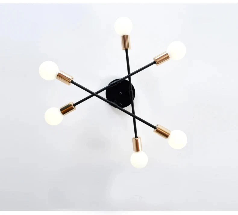 OrbitGlow — Mid-Century Sputnik Ceiling Light