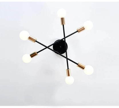 OrbitGlow — Mid-Century Sputnik Ceiling Light