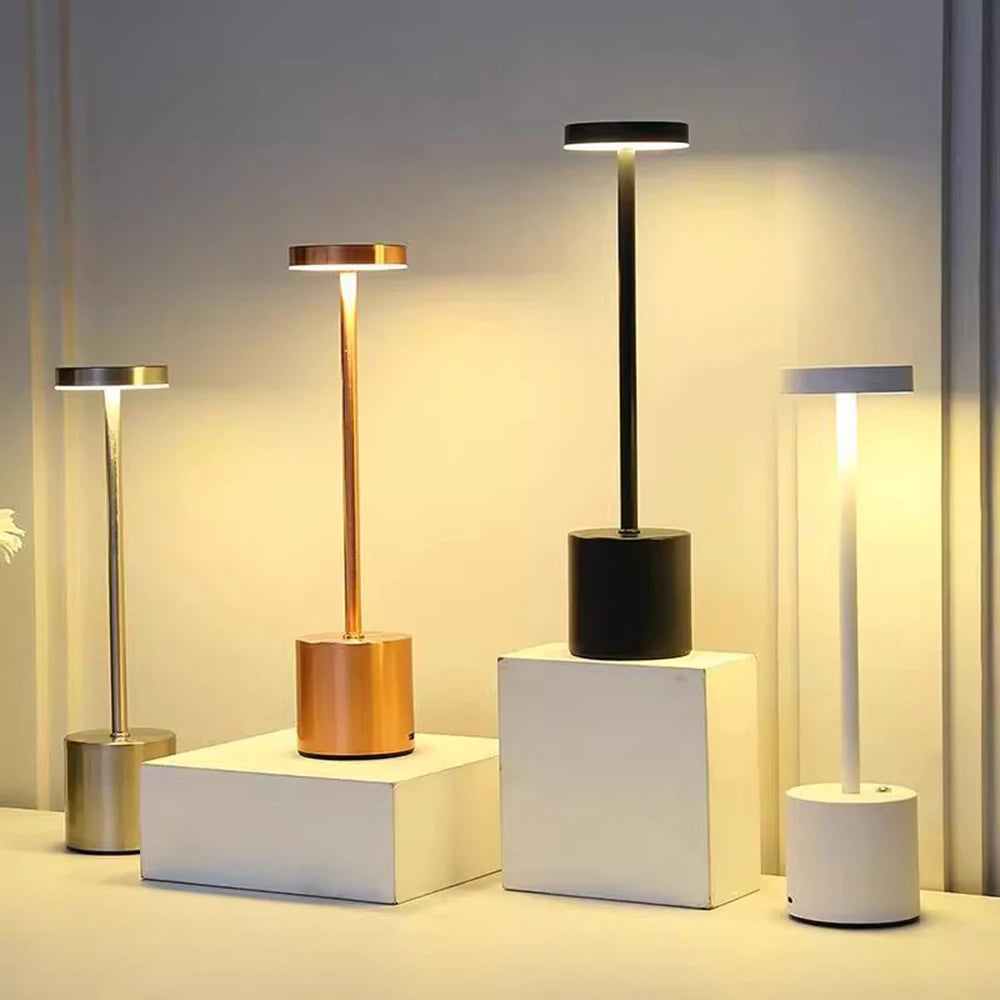 PillarGlow — Cordless LED Table Lamp with Touch Dimmer
