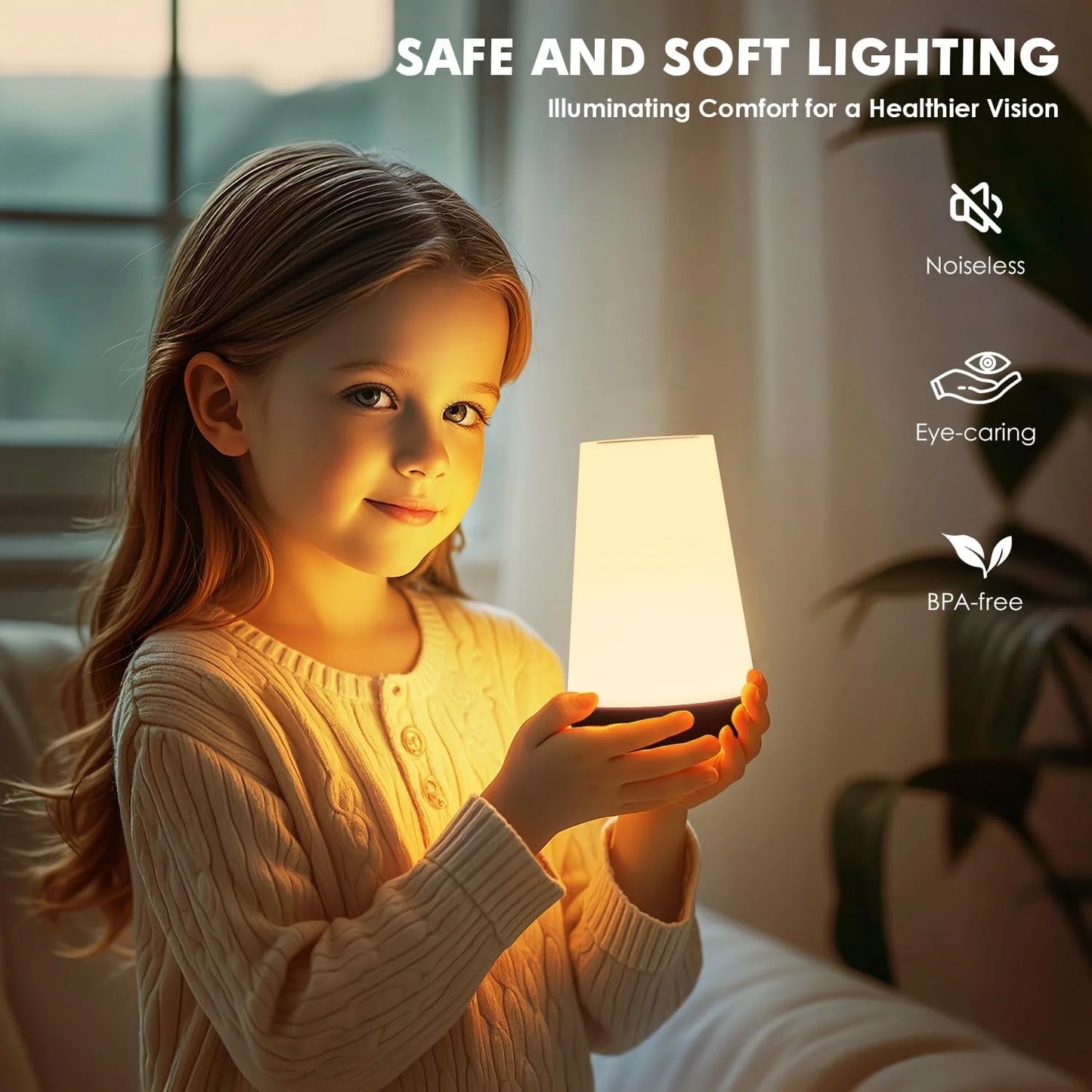 LunaGlow — Rechargeable Color-Changing Night Light with Remote