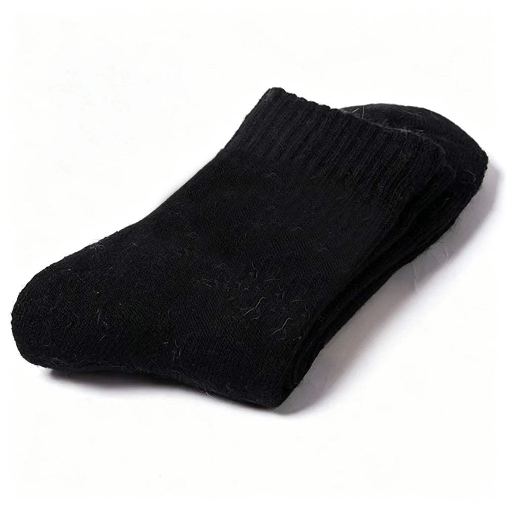 Wool Socks Thick Thermal Winter Socks, Warm Wool Blend Crew Socks for Women and Men, Cozy Home Socks